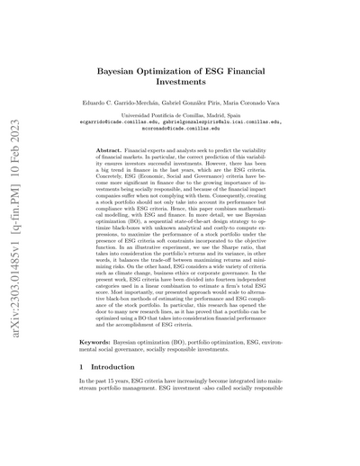 ESG Quantitative Finance paper