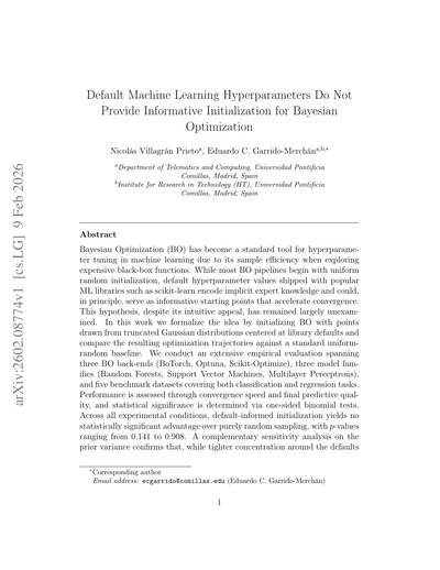 Hyperparameter Optimization paper