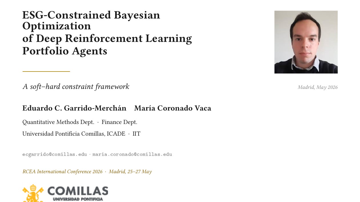 ESG-Constrained Bayesian Optimization of Deep RL Portfolio Agents &mdash; title slide